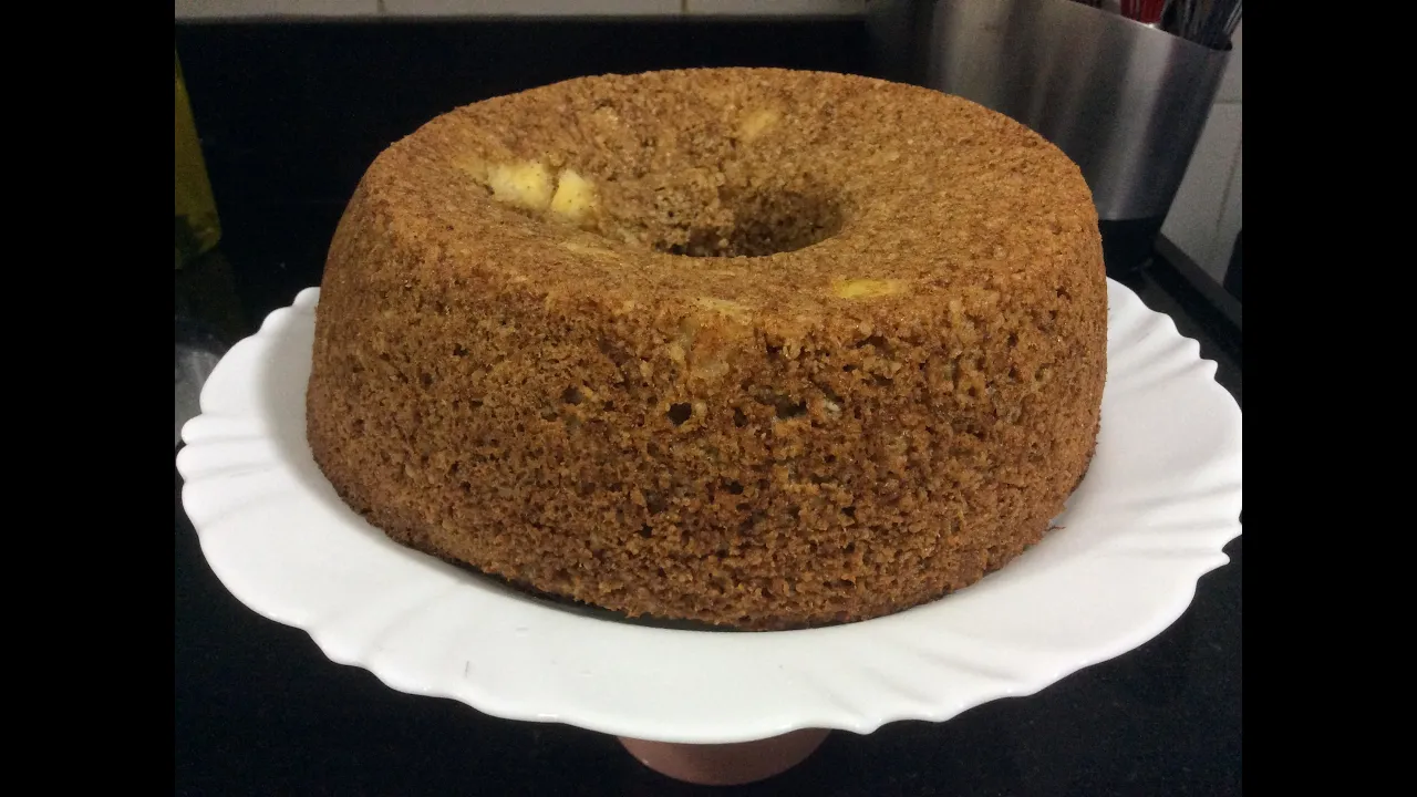 BOLO DE MAÇÃ DE FRIGIDEIRA FIT SEM AÇÚCAR SEM GLÚTEN SEM LACTOSE. 