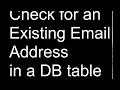 Check for an Existing Email