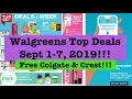 Free Colgate Crest 1 Tide More Walgreens Extreme Couponing Sept 1-7th