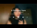 Download Lagu Christina Perri - A Thousand Years (Cover by Tania)