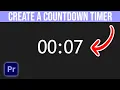 How To Create A Countdown Timer In Premiere Pro