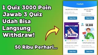 QUIZ ONLINE BERHADIAH, TONTON VIDEO, JAWAB PERTANYAAN DAPAT PULSA ATAU UANG SECARA GRATIS, QUIZ .... 