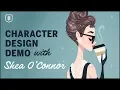 Retro CHARACTER DESIGN - Illustration DEMO w Shea O Connor