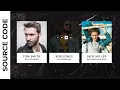 Responsive Team Section with hover animation using Bootstrap