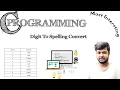 C Program Convert Number Into word Digits To Spelling CodeWithJoy