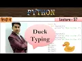 Duck Typing in Python Example Lecture 57 Duck Typing in Python
