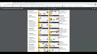 The Academic Calendar and Balancing Course loads