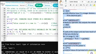 Introduction to Python 6 - Declaring Variables and Arithmetic Operations