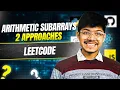 1630 Arithmetic Subarrays Maths AP 2 Ways