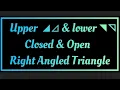 Tricks to remember logics for Upper Lower Closed Open type Right angled triangle pattern program
