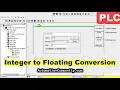 Integer to Floating Conversion in PLC Programming