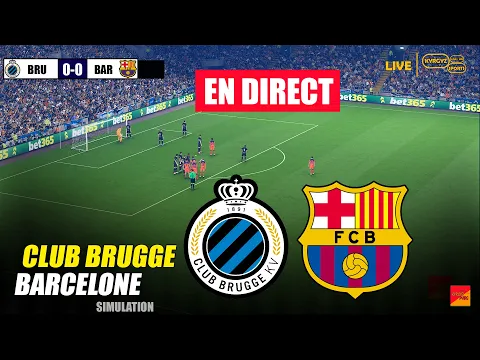 Video Thumbnail: 🔴EN DIRECT : Bruges - Barcelone | Simulation de jeu vidéo eFootball PES 21