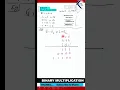 Binary Multiplication how to do Binary Multiplication