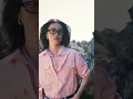 Lagu International supermodel You Tianyi showcases a pink denim outfit.