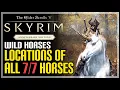Find and Tame Horses Skyrim Anniversary Edition All 7 Wild Horses Locations