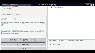 Lesson 51 Basic JavaScript Return a Value from a Function with Return