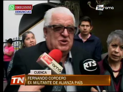 Fernando Cordero se desafilia del Movimiento Alianza Pais