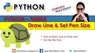 How to Draw a Line using python turtle Turtle Python drawing Turtle Python graphics
