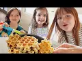 Download Lagu MAKiNG WAFFLES for MOM!!  Backyard Games and pirate island fun with Family! Best Mother's day Ever