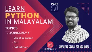 Assignment 2 Functions Learn Python in Malayalam Lecture 11