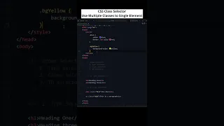 CSS Class Selectors Applying Multiple Classes to Single HTML Element
