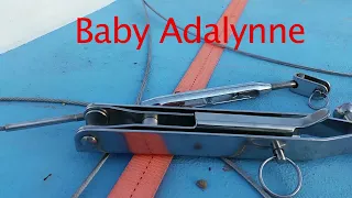 Quick Release Turnbuckle Install and Mast Stepping Raising Catalina 22