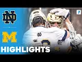 Notre Dame vs Michigan NCAA College Lacrosse Highlights - March 14 2026
