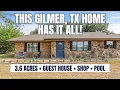 3 6 Acres Private Guest House in Gilmer TX 378 Eagle Rd Property Tour