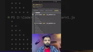 Javascript Right-Angled Triangle Pattern Javascript Tutorial