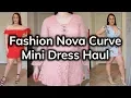 Lagu Fashion Nova Curve Summertime Mini Dress Try-On Haul | Ruby Red