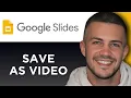 How To Save Google Slides As a Step By Step