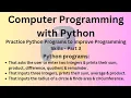 Python Programming Language Course - Practice Python Programs to improve Programming Skills