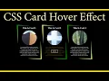 CSS Card Hover Effects Html CSS Easy CSS trick