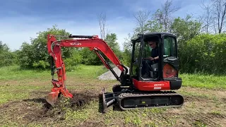 Sneak peak. New excavator arrived today. Kubota KX040.  Now I just need to learn to operate it. 😜
