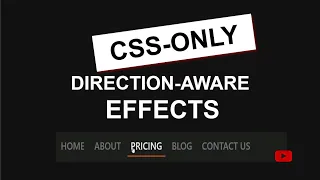Create direction-aware effects using modern CSS