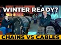 How to Install Tire Cables Chains Vs Cables