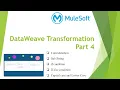 Mulesoft Tutorials DataWeave Transformation Part 4 DataWeave NetBook P17