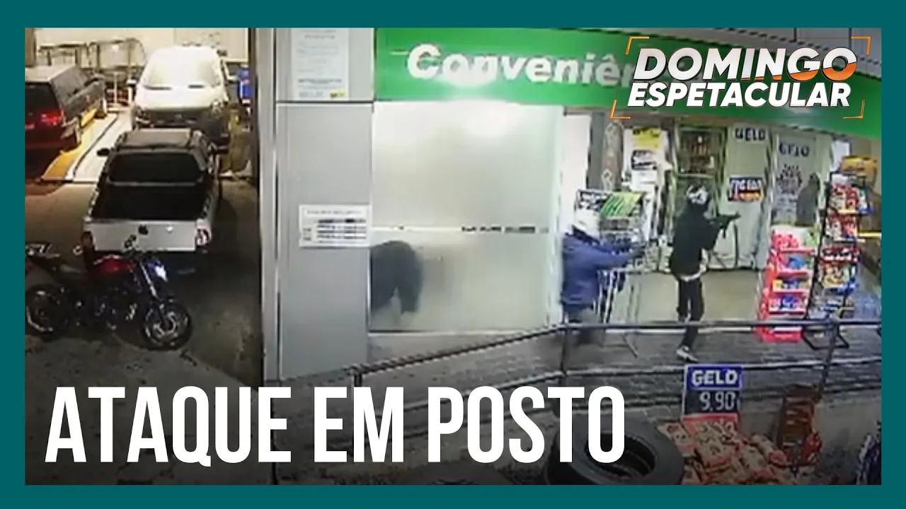 Segurança de posto de gasolina sobrevive após ser atingido por tiro de raspão na cabeça
