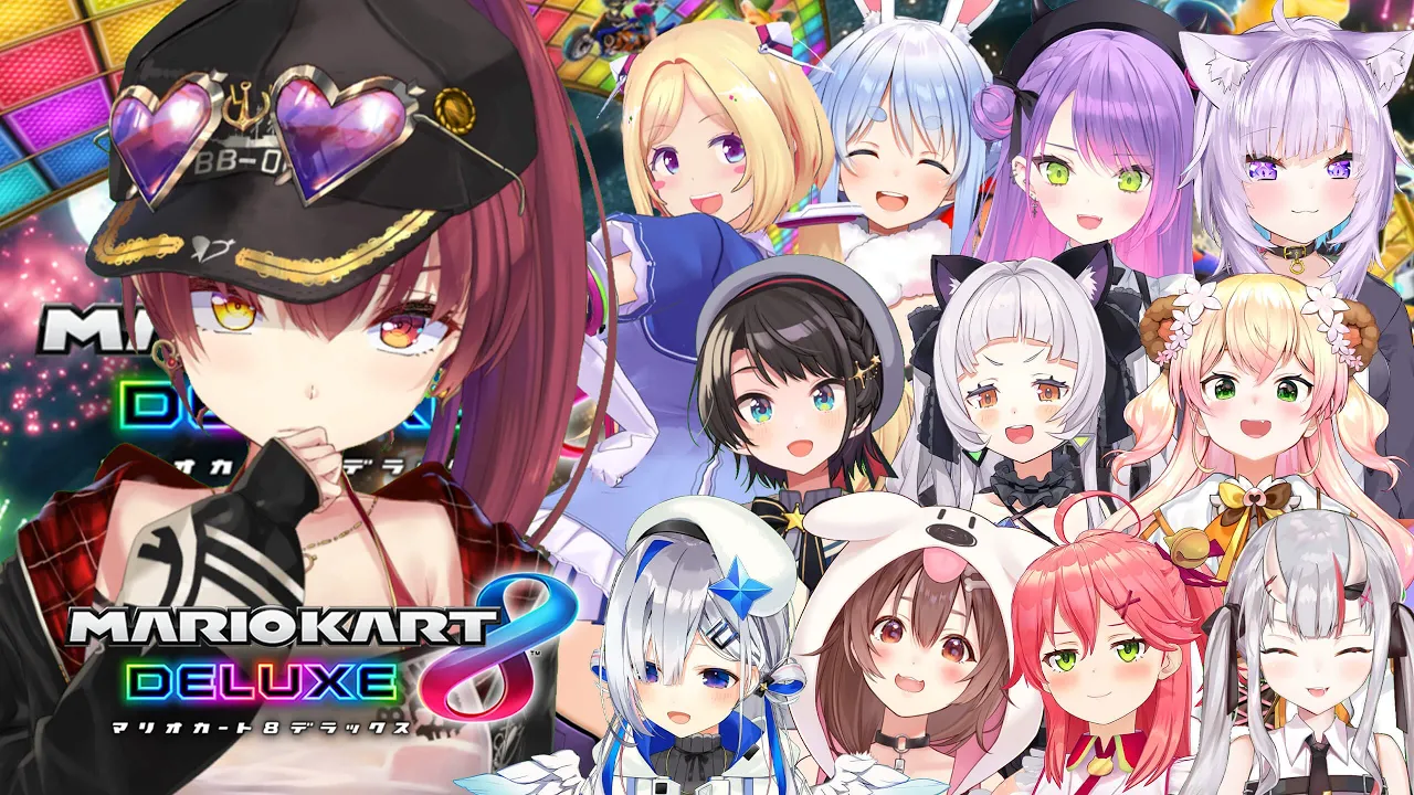 【マリカ8DX】ホロメン12人でBUNBUNチーム対抗マリカ!!!!【ホロライブ/宝鐘マリン】
