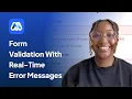 Form Validation With Real-Time Error Messages
