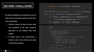 Python programming project A master mind computer game