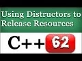 C Destructors to Release Resources with example CPP Object Oriented Programming Tutorial