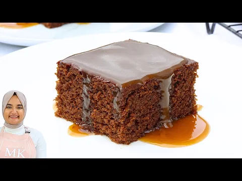 The SOFTEST spiced cake ever! Moist MOLASSES CAKE with butterscotch sauce