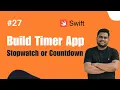 Swift 4 Xcode 9 - How To Create Timer App StopWatch OR CountDown in iOS Latest 2017 Hindi