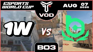 1win vs BC Game Esports World Cup 2026 Qualifier TrottahCS