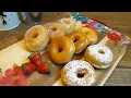 Sugar and glazed donuts
