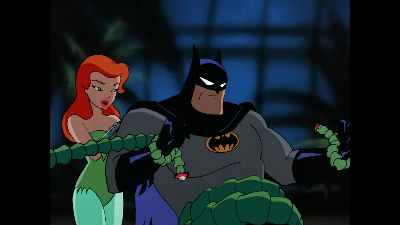 Batman vs. Poison Ivy in Batman: The Animated Series