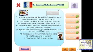 بحث باللغة الانجليزية حول اداب الاكل لمختلف بلدان العالم 