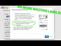 How To Prevent eBay Postage Labels From Printing Tracking Instructions on Bottom Half of Page