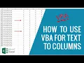 Text To Columns with VBA